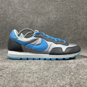 Nike Air Pegasus 708073-991 Mens Sz 12 Black Silver Leather Athletic Shoes Used